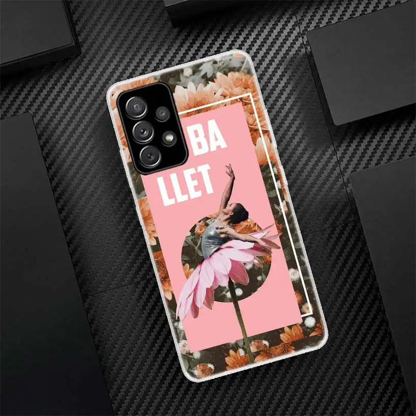 Ballerina Ballet Dancing Silicon Call Phone Case For Samsung Galaxy A51 A50 A71 A70 A41 A40 A31 A30 A21S A20E A10 A6 A7 A8 A9 Co