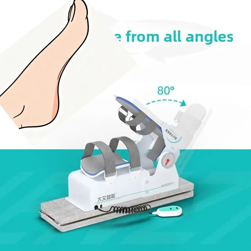 

Интеллектуальный тренажер для реабилитации лодыжки -40-40 ° Угол движения Электрическая регулировка Гибкость лодыжки и упражнения по удлинению