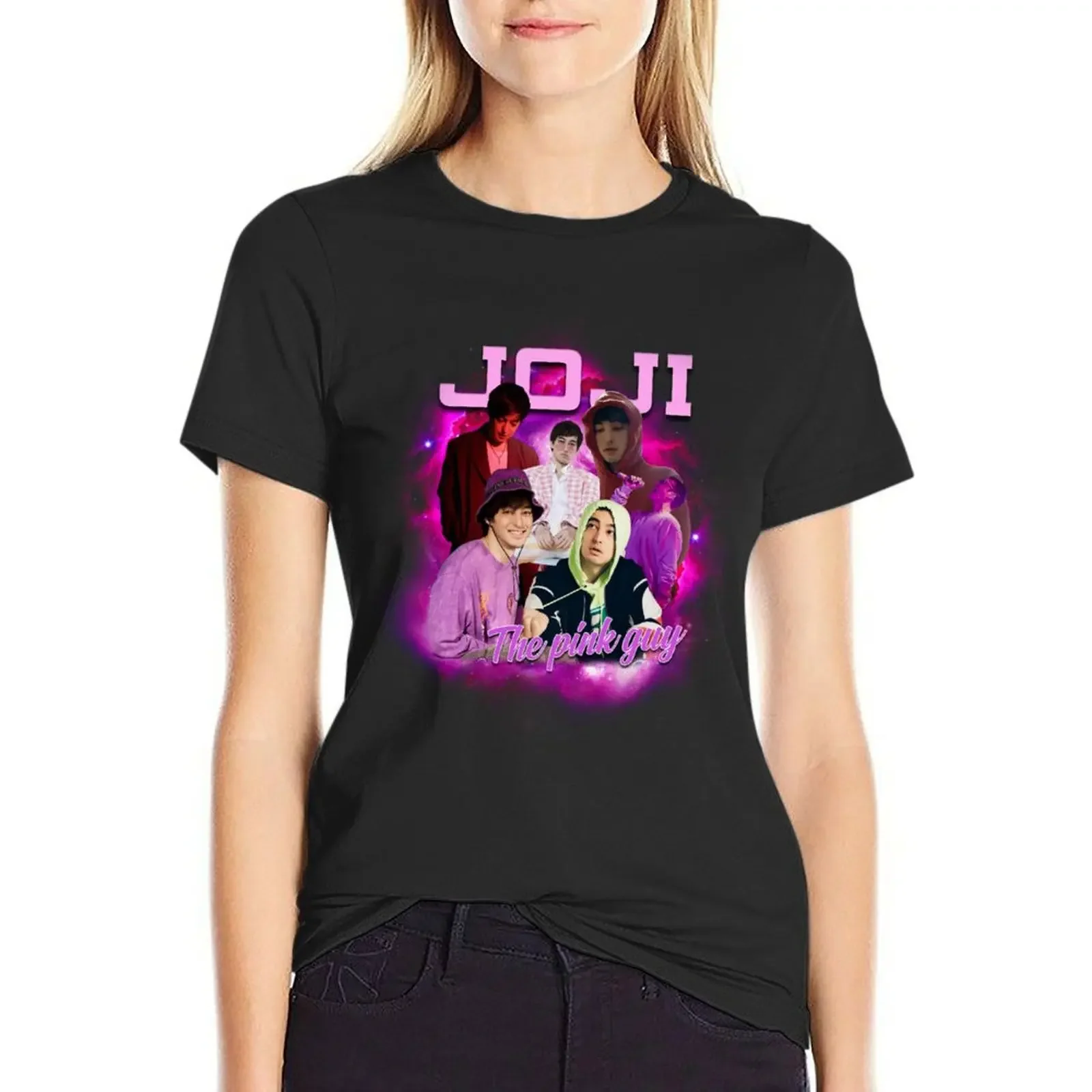 

Vintage Joji 90s T-shirt summer tops hippie clothes cute clothes black t-shirts for Women