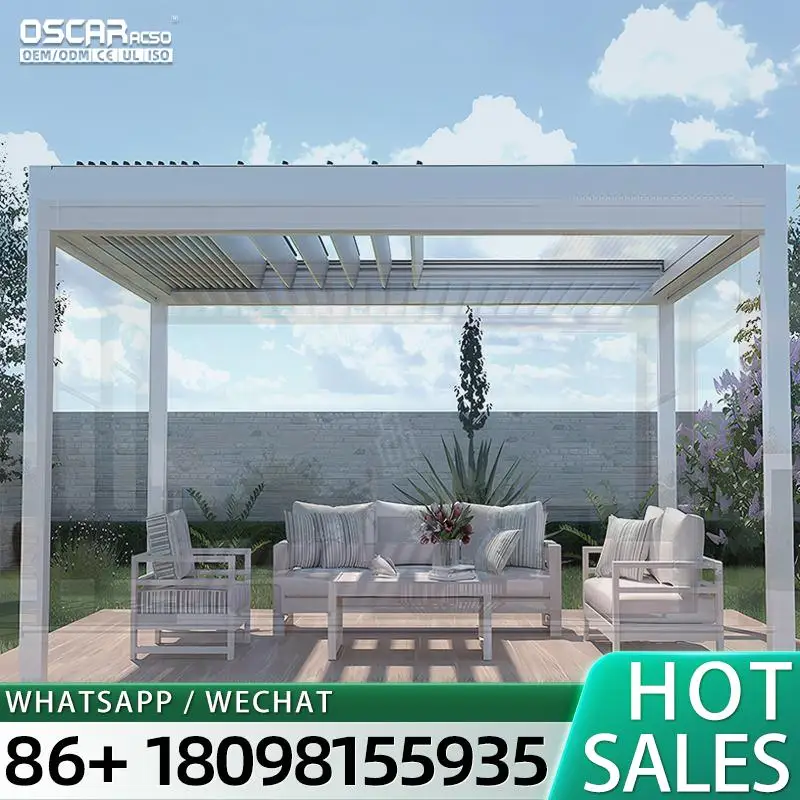 6x12ft Ventilated Sliding Door Aluminum Glass Greenhouse for Backyard Garden Sun Room pergolas