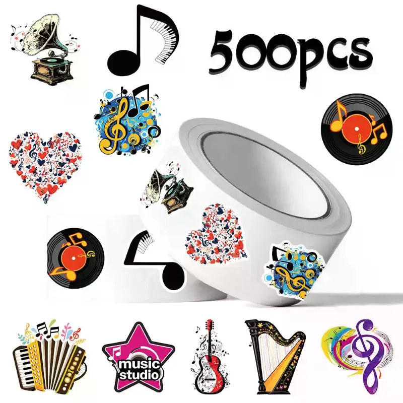 500PCS Inspirational English Roll Stickers Personalize Cute Reward Decoration Laptop Student Stationery Decals