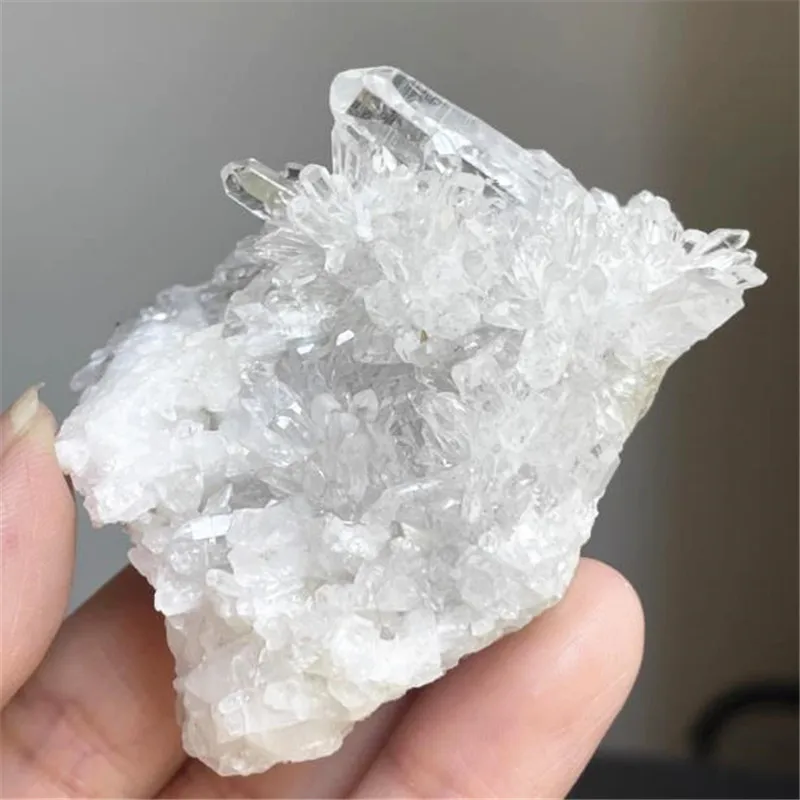 500g  AAAA Clear Quartz Transparent Clean Crystal Cluster Specimen Intact Point Column for Home Decor Meditation Reiki Mineral