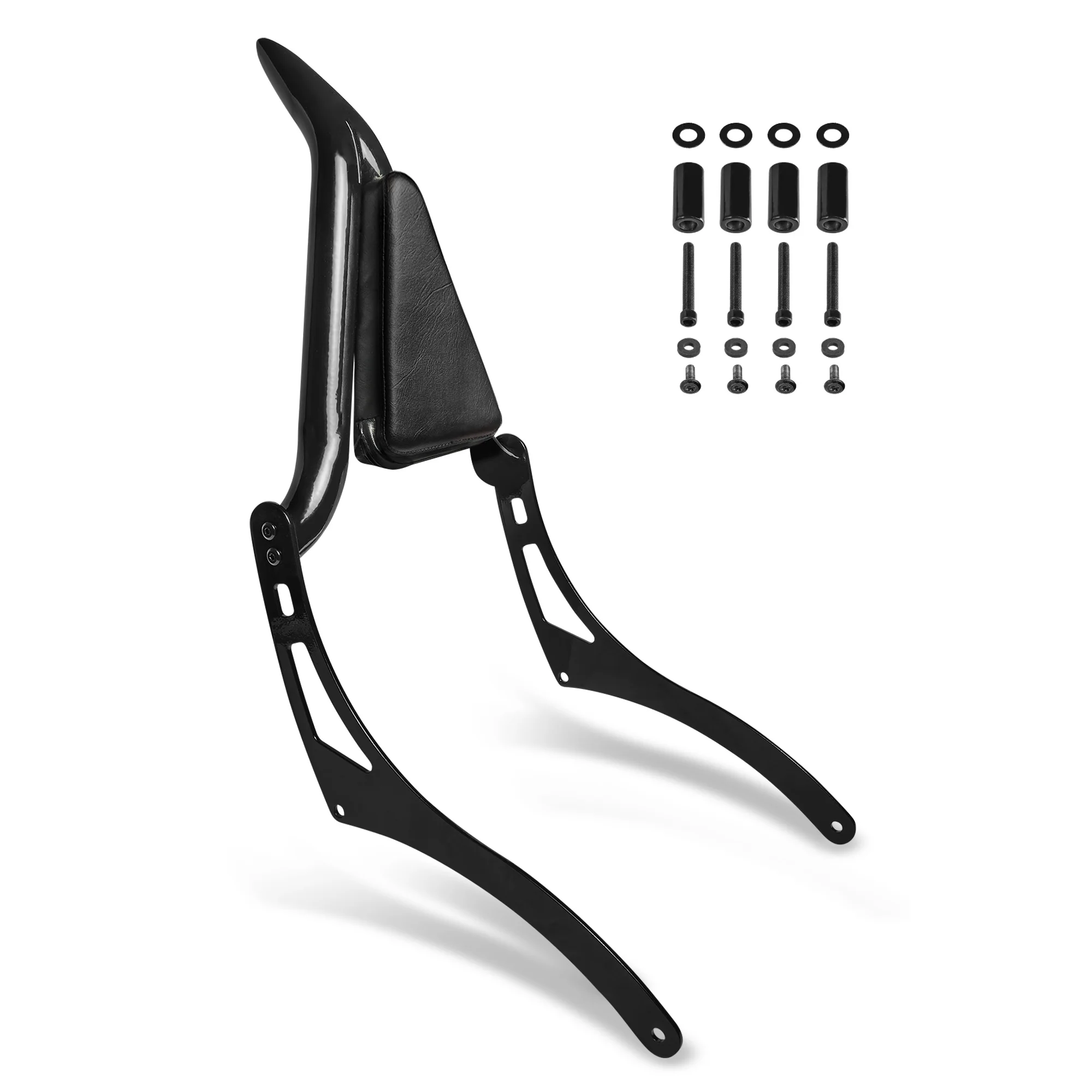 

Sissy Bar Back Rest Rear Passenger Motorcycle Black Backrest with Cushion Pad For Indian Scout Bobber ABS Twenty Sixty 2018-2023