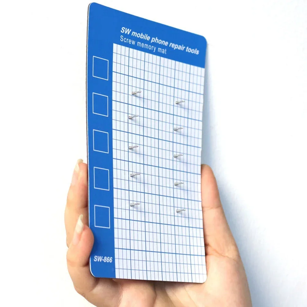 Grid Magnetic Screw Memory Mat Magnetic Plate Magnetic Strength Mini Chart Work Pad Small Size Mobile Phone Repair Tools