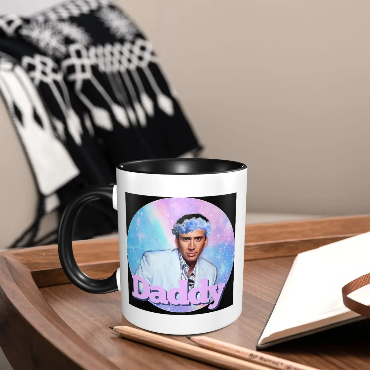 Nicolas Cage Meme Mug Funny Ceramic Coffee Cups Tea Mugs Milk Cup Drinkware Gifts for Woman Man