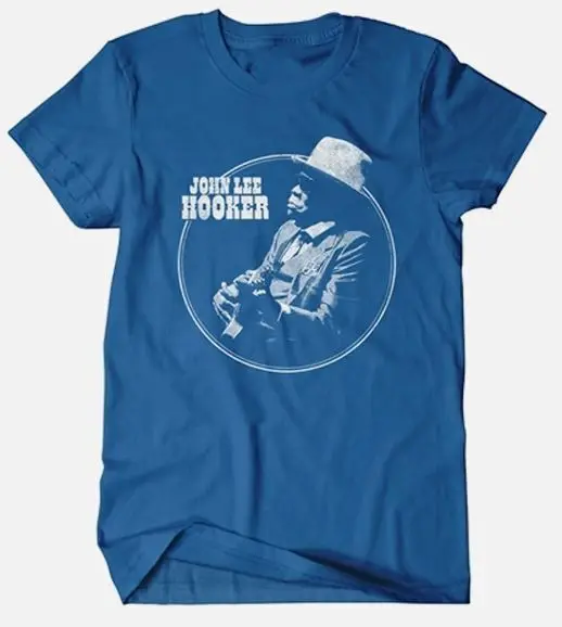 retro VTG John Lee Hooker T shirt royal Blue Short sleeve All Sizes