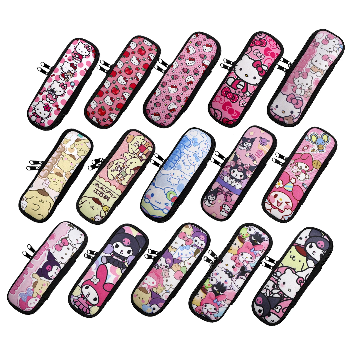 

Kawaii Anime Cats Pencil Cases Cartoon Animals Pen Bags Zipper Multifunctional Storage Bag Students Stationery Office Supplies