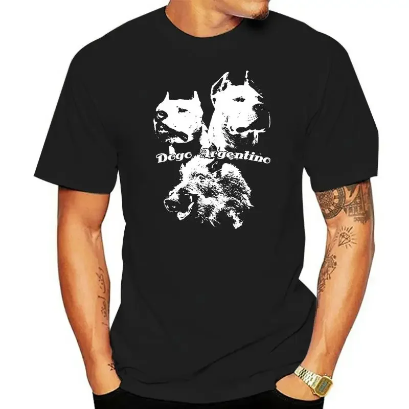 Camiseta de algodón con estampado de letras para hombres, mujeres, niños, hombres, mujeres, niños, Dogo, perro Argentino, cachorro