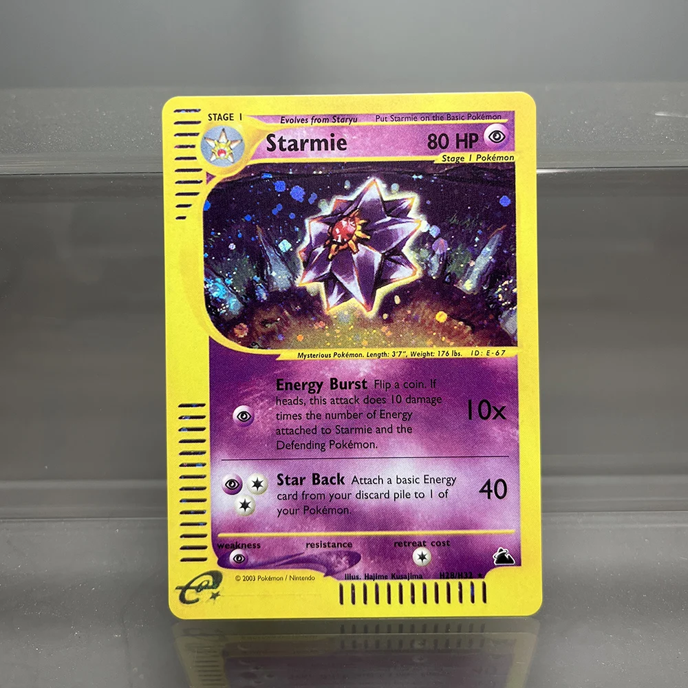 PKM-Karten Charizard Steelix Celebi Einzelfolienkarten Magneton Gengar Classic Game Collection Karten PTCG Proxy-Karten