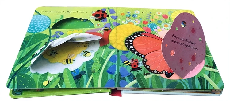 Usborne Peep Inside The Garden Montessori Educational English Picture Books for Kids Children Bedtime Reading 3D Flap Board Book