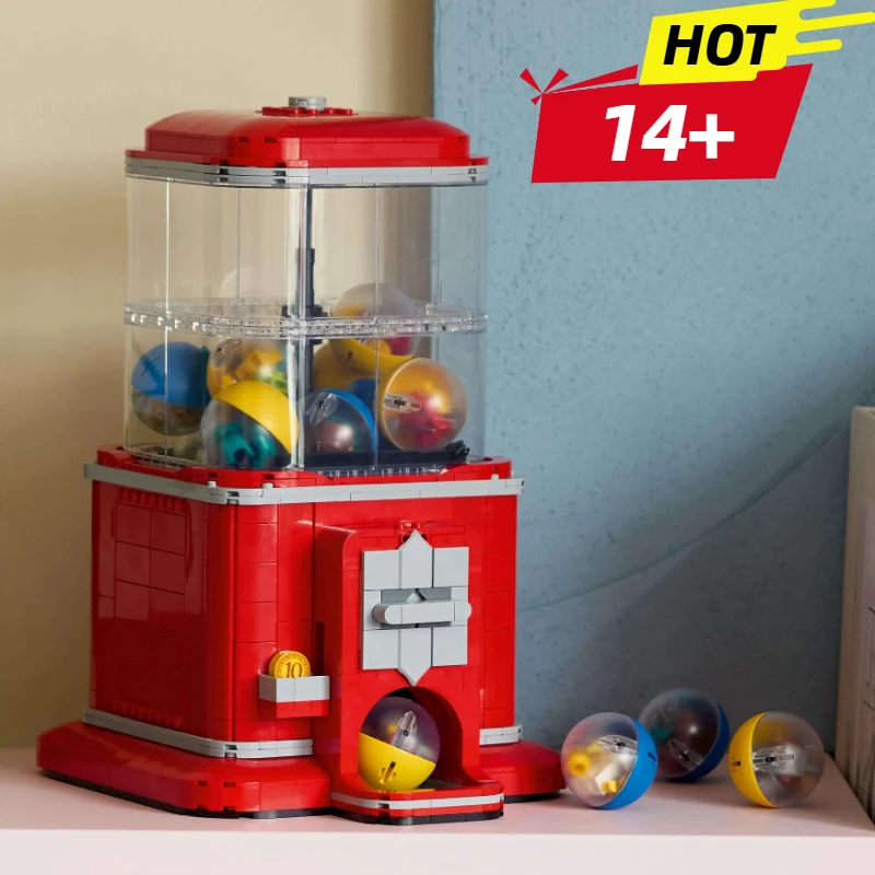 

Creative Ideas 21358 Classic-style Vending Mechine Building Blocks Coin Operated Play Game Brick Set Girl Boy Birthday Gift