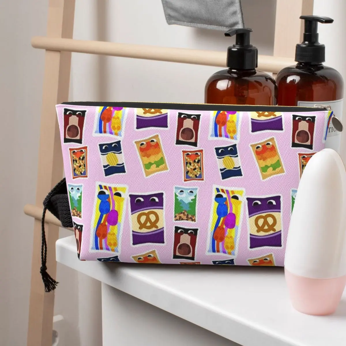 

Snakpod Bugsnax Pack Fan Art Kinda Bug женская косметичка дорожный органайзер для макияжа сумка для хранения туалетных принадлежностей Dopp Kit Case