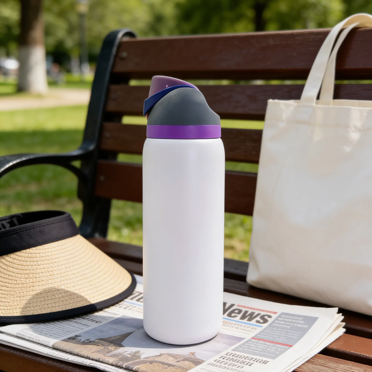 

Бутылка для воды Owalaa Lilac White из нержавеющей стали, 32 унции/945 мл, с соломинкой, термоизолированная, для горячих и холодных напитков, для офиса, спорта, путешествий, в подарок