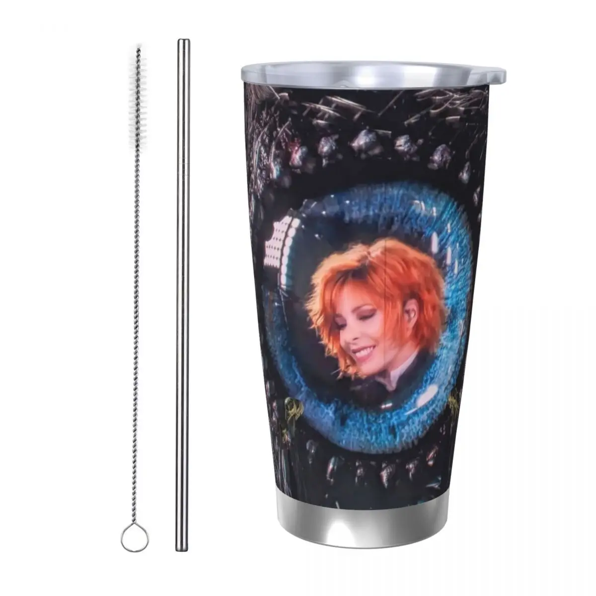 Mylene Farmer Nevermore 20oz Stainless Steel Insulated Thermal Coffee Car Cup Cold Hot Mugs Vacuum Flask