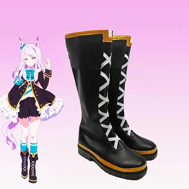 

Аниме-игра Umamusume: Pretty Derby Mejiro McQueen, обувь для косплея, ботинки для взрослых и детей, костюм для вечеринки на Хэллоуин, аксессуары, реквизит