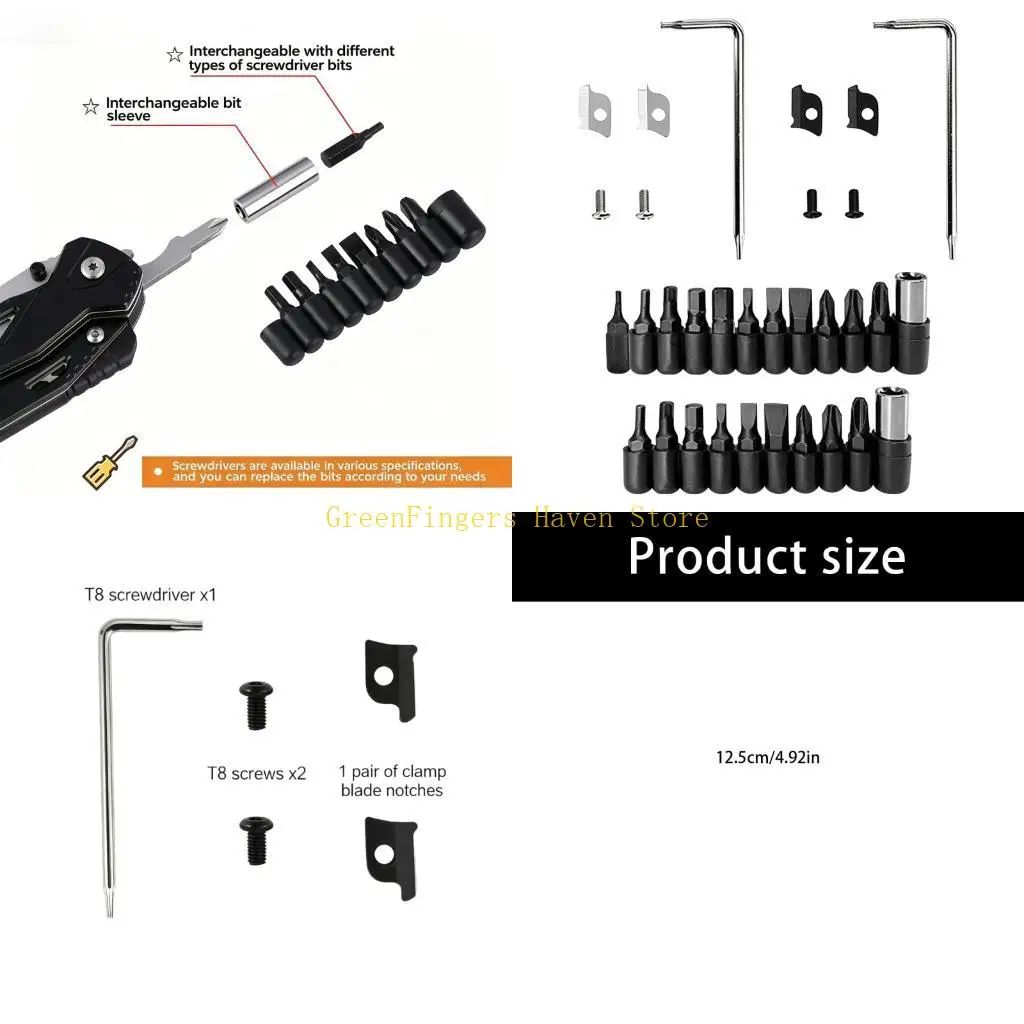F68D Professional Multifunction Screwdriver Bit for Quick Fixes Tight Space Home Maintenance Hand Tool Replacement