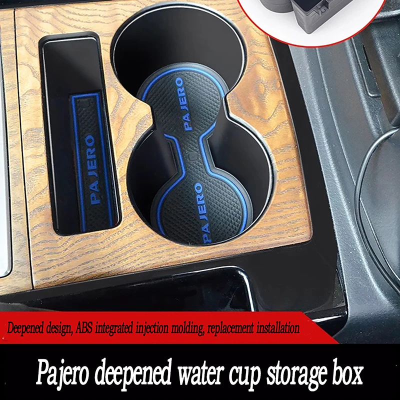 

For Mitsubishi Pajero 4 V97V93V87 Center Console Cup Holder Shogun Montero Interior Accessories Car Interior Tuning