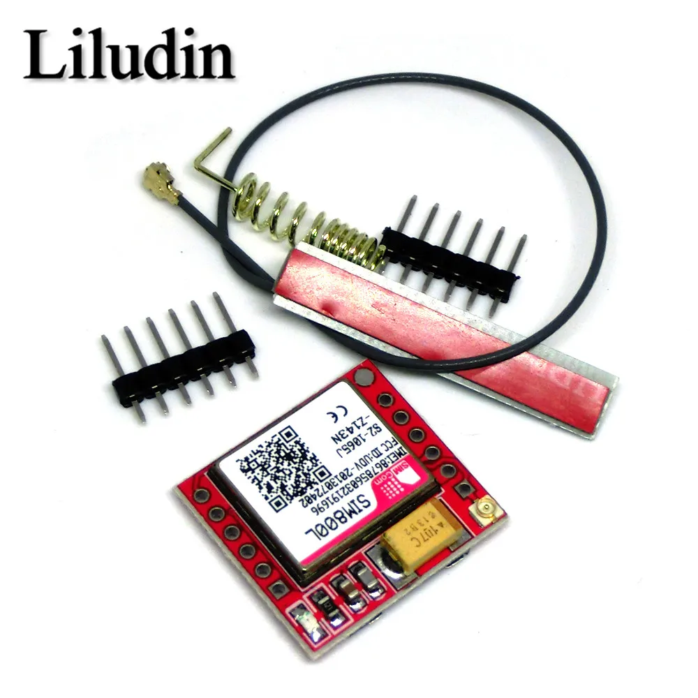 Smallest SIM800L GPRS GSM Module MicroSIM Card Core BOard Quad-band TTL Serial Port