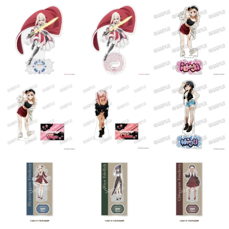 Anime Fatekaleid Liner Figures Illyasviel Von Einzbern Acrylic Stands Acrylic Keychains Miyu Edelfelt Chloe Einzbern Character