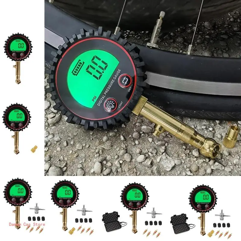 Certificated Accuracy Dial Mechanical Tire Gauge LED Spotlight for , Trucks A2UC