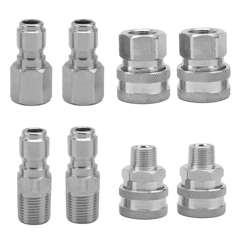 

AEE6-4 Наборы NPT 3/8 дюйма. Комплекты быстроразъемных соединений из нержавеющей стали «папа» и «мама» 3/8 быстроразъемные фитинги «папа» и «мама»