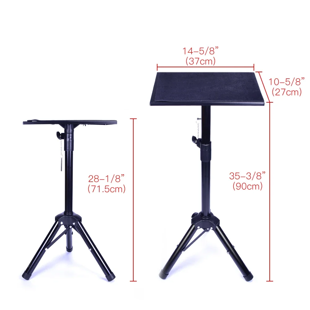 Metal Black Tripod Magic Table Magic Tricks Magician\'s Table Stage Close Up Street Accessories Height Adjustable Easy To Carry