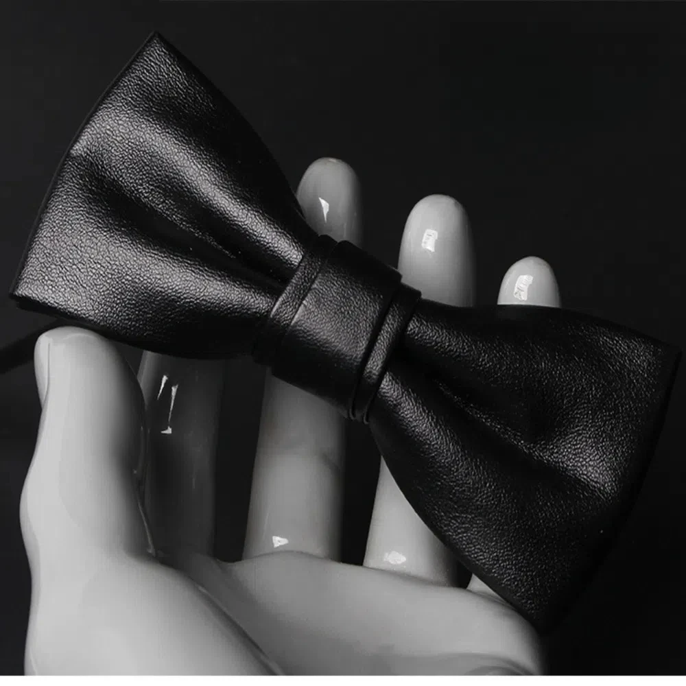 الكلاسيكية بلون بو الجلود ربطة القوس فيونكة لينة قابل للتعديل الرجال ربطة العنق الإبداعية Bowknot الرجعية Cravat الأولاد