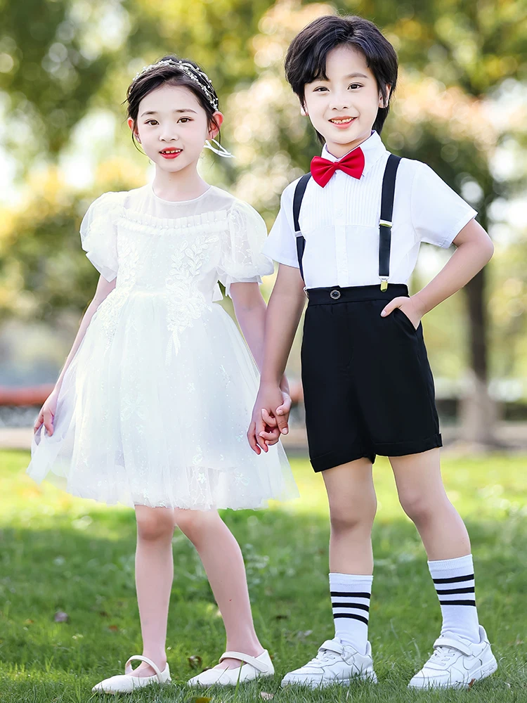 

Princess Dress Graduation Outfit Children's Chorus Performance Costume Kindergarten Graduation Photo Large Class Garden Uniform