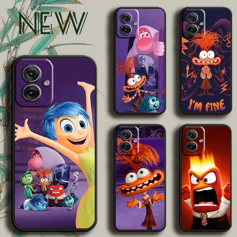 

Disney Inside Out emote Cute Phone Case For Motorola G85 Edge 50 G24 G35 G14 G04 40 G72 G34 G31 G Stylus G54 G13 G32 5G Black