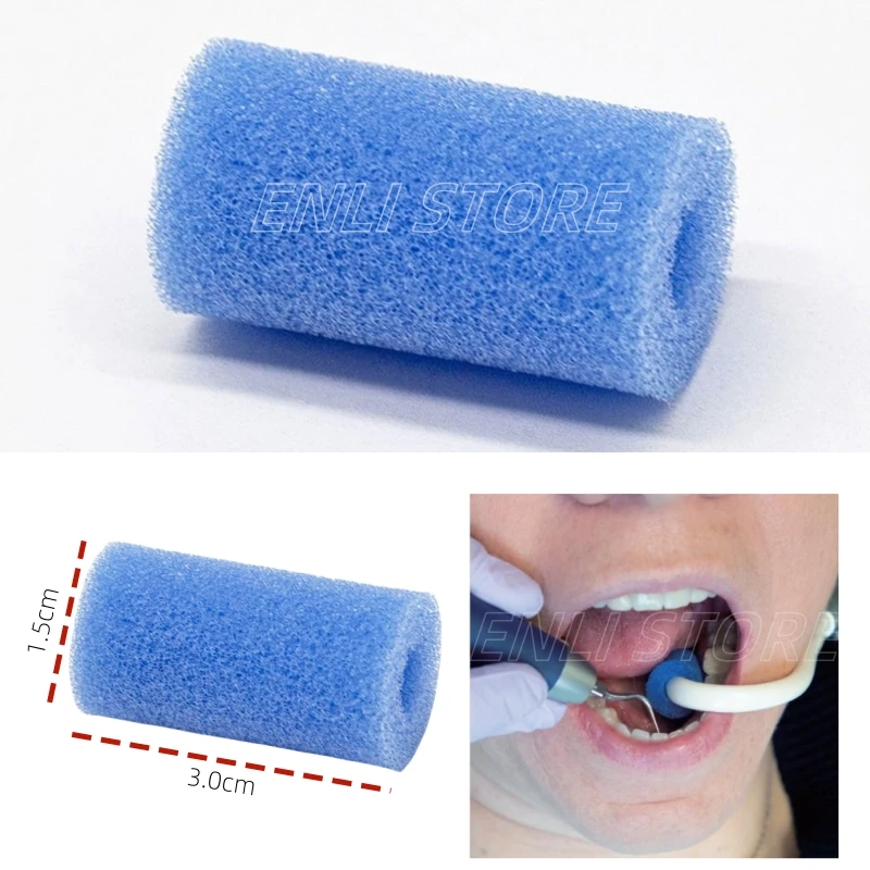 50Pcs Dental Suction Tube fixing bracket Protective Sponge Protect the Gingival Mucosa Dental Chair Dental Clinic