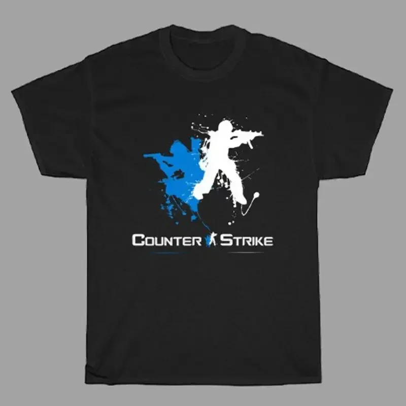 Мужская черная футболка Counter Strike Video Games, размеры от S до 3XL