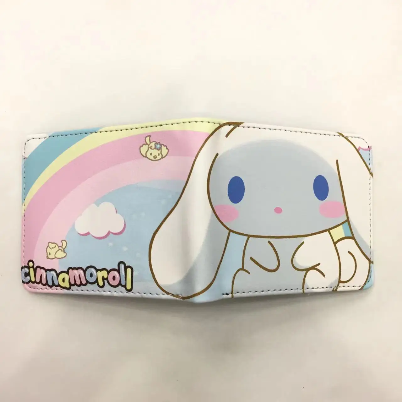 Sanrio Cartoon Wallet Cinnamoroll PU Leather Purse with Coin Pocket