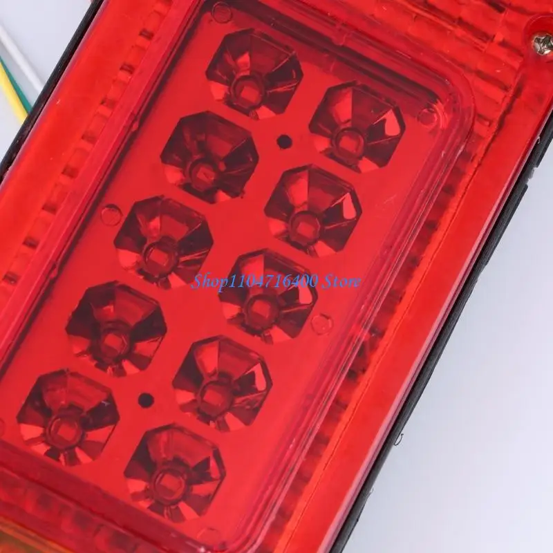 Y1gd حار 2 قطعة 12 فولت 19 LED سيارة شاحنة مقطورة الخلفية الذيل وقف بدوره مؤشر ضوئي مصباح #3