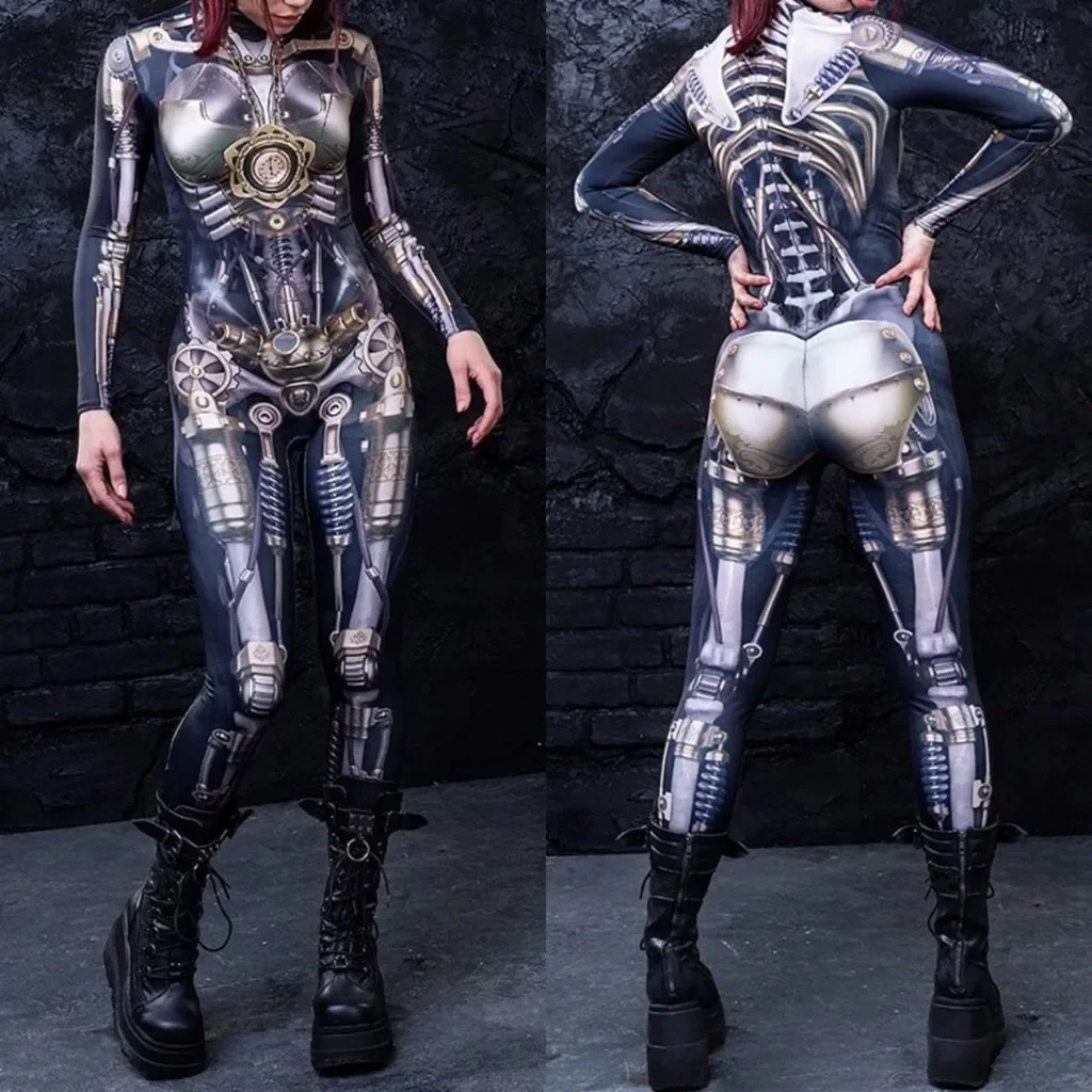 

Унисекс Киберпанк 3D цифровая печать Хэллоуин вечерние наряд для ролевых игр женский мужской косплей костюм карнавальный комбинезон