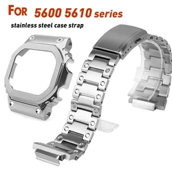 DW5600 5610 GMWB5000 Modification Kit Metal Case Strap for GWM 56100 DW 5035 Stainless Steel Bracelet Refit Watch Replacement