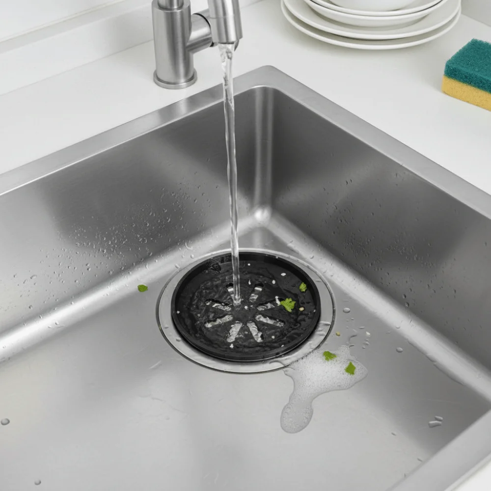 Novo reciclável plástico calha de água buraco cobre portátil compacto filtro pia dois tipos material seguro ferramentas plásticas uso doméstico