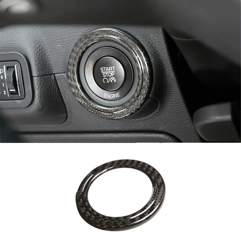 

Carbon Fiber Car Engine Start Stop Button Cover Trim Fit For Maserati Ghibli Quattroporte 2013-2021