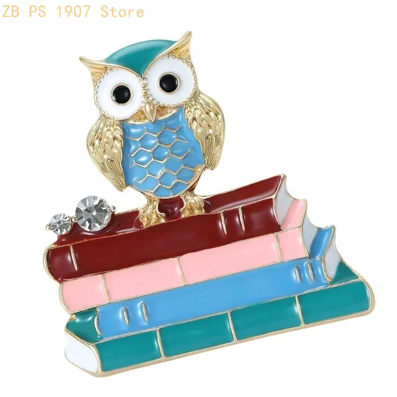 Dateless Vintage Owl Jewelry Piece Measuring 4.2Cm Brooch Pin For Daily Wear 55KA