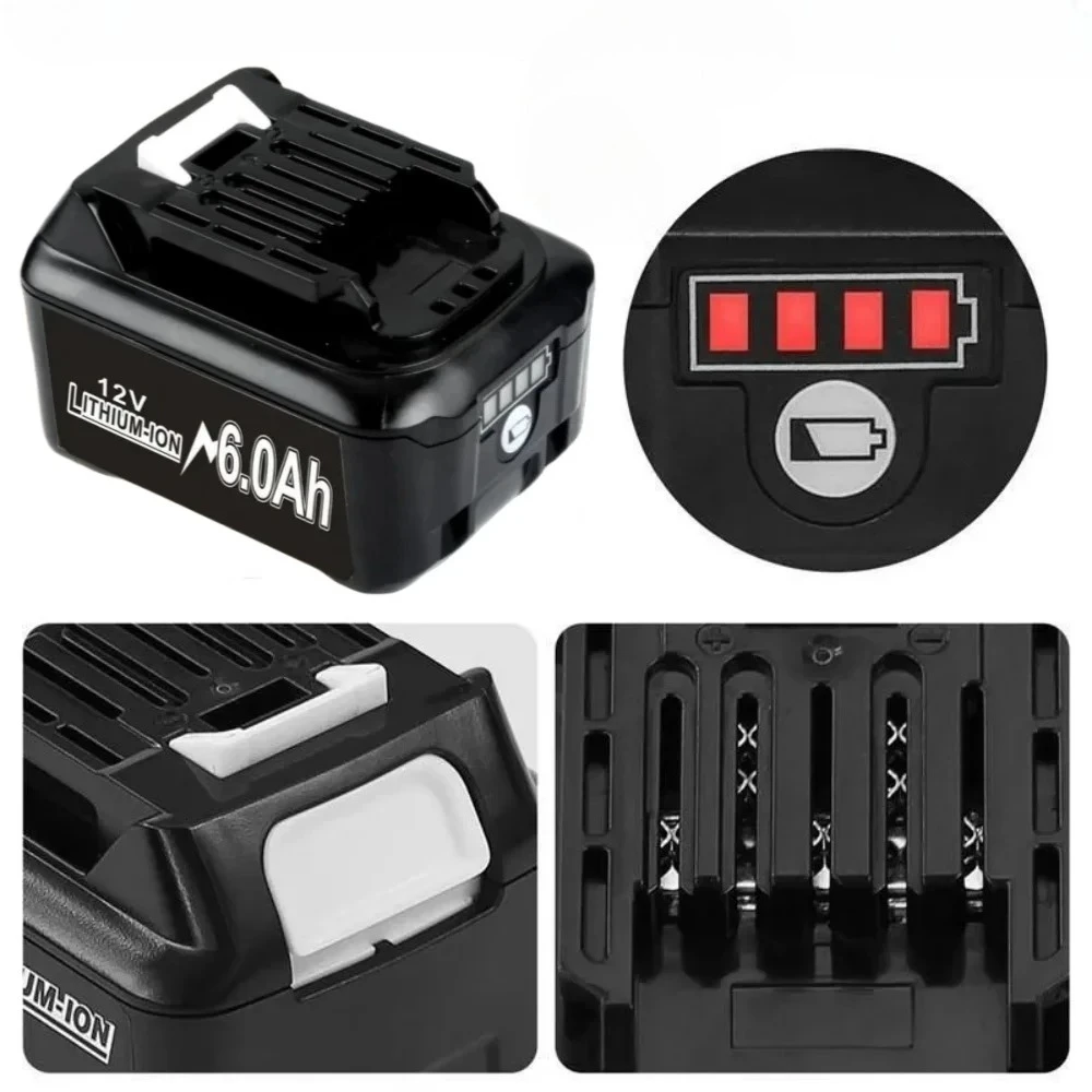 بطارية بديلة 12 فولت 4Ah/6Ah BL1041B BL1040B لماكيتا BL1021B BL1015 لأدوات الحفر اللاسلكية DF031D TD110D HP332.