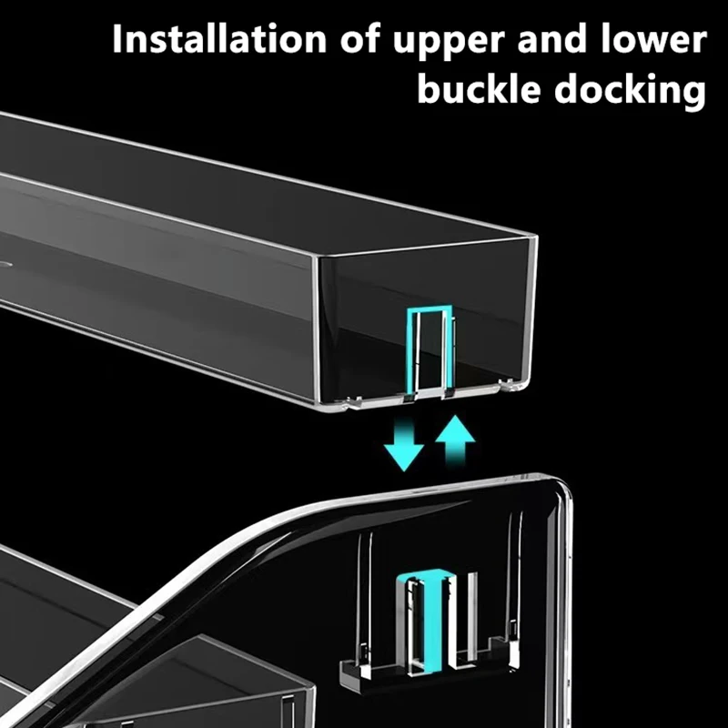 

Акриловая прозрачная многослойная подставка для лака для ногтей, коробка для хранения помады, косметическая настольная стойка для маникюрного салона
