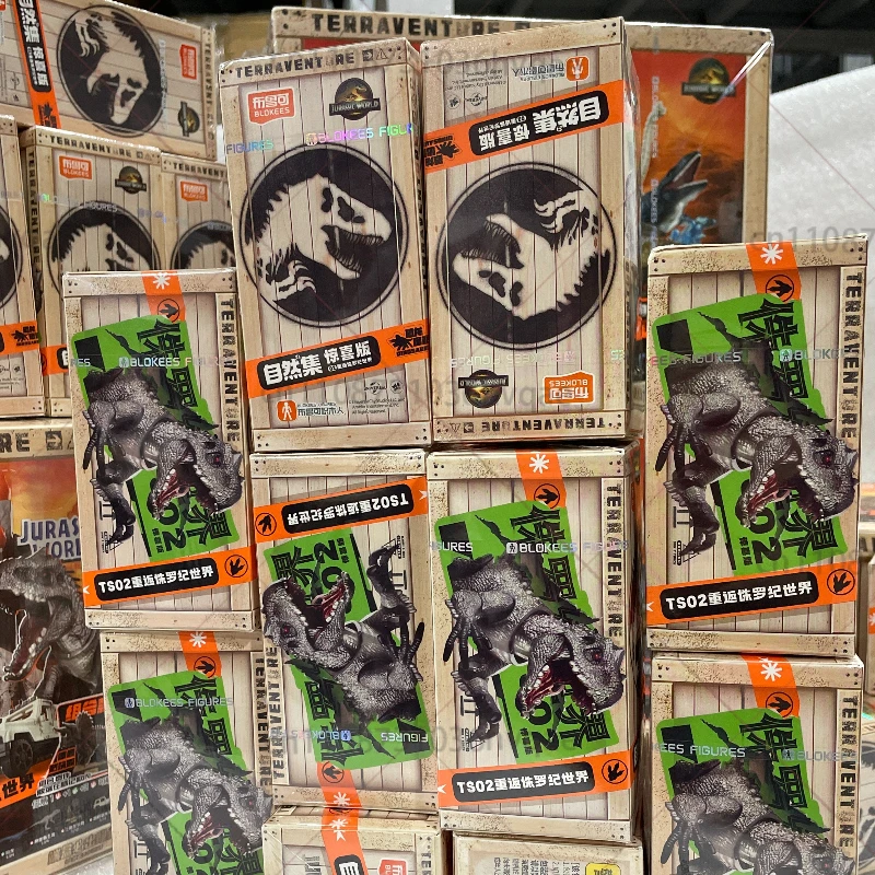 BLOKEES Jurassic World Jurassic Park Dinozaury Figurki Niespodzianki Model do Składania Figurki Akcji Kolekcjonerskie