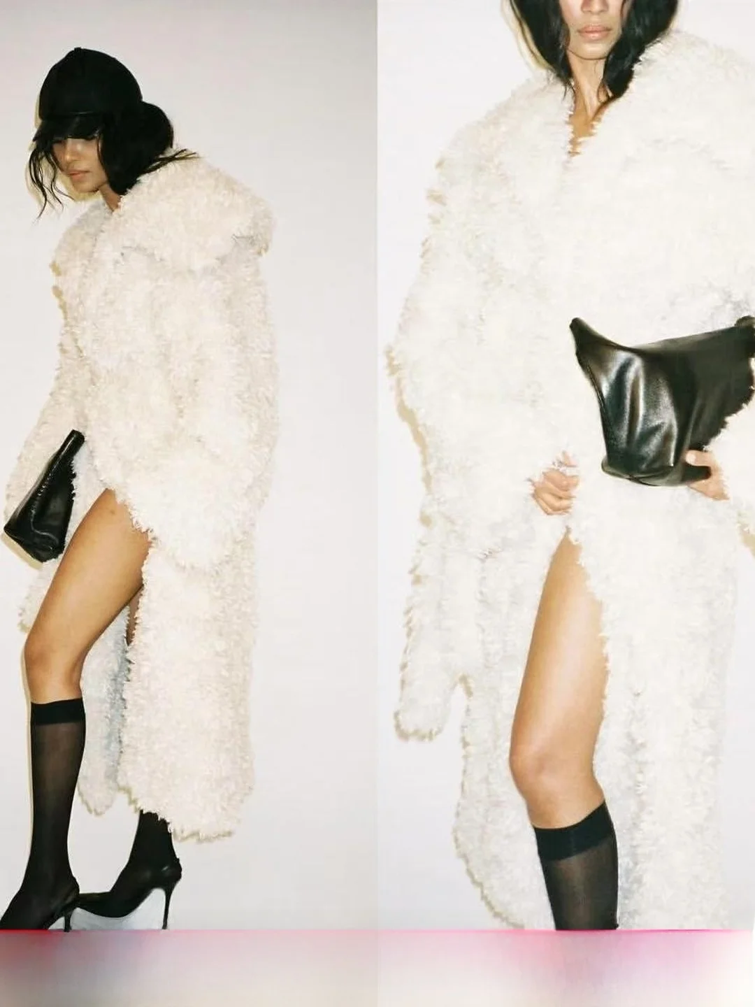 

Длинное пальто из овечьего меха с воротником с поясом, шерстяная верхняя одежда большого размера, модное женское зимнее пальто Lazy Sle