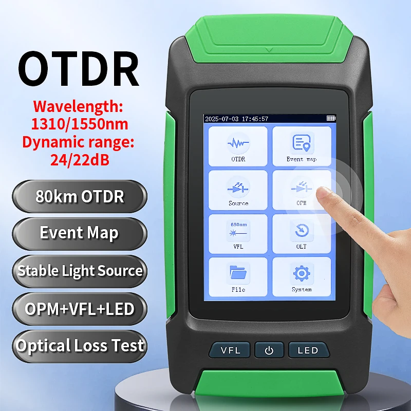 

AUA-68 OTDR 80 км 1310/1550 нм 24/22 дБ оптический рефлектометр во временной области многофункциональный тестер оптоволоконного кабеля с VFL OPM