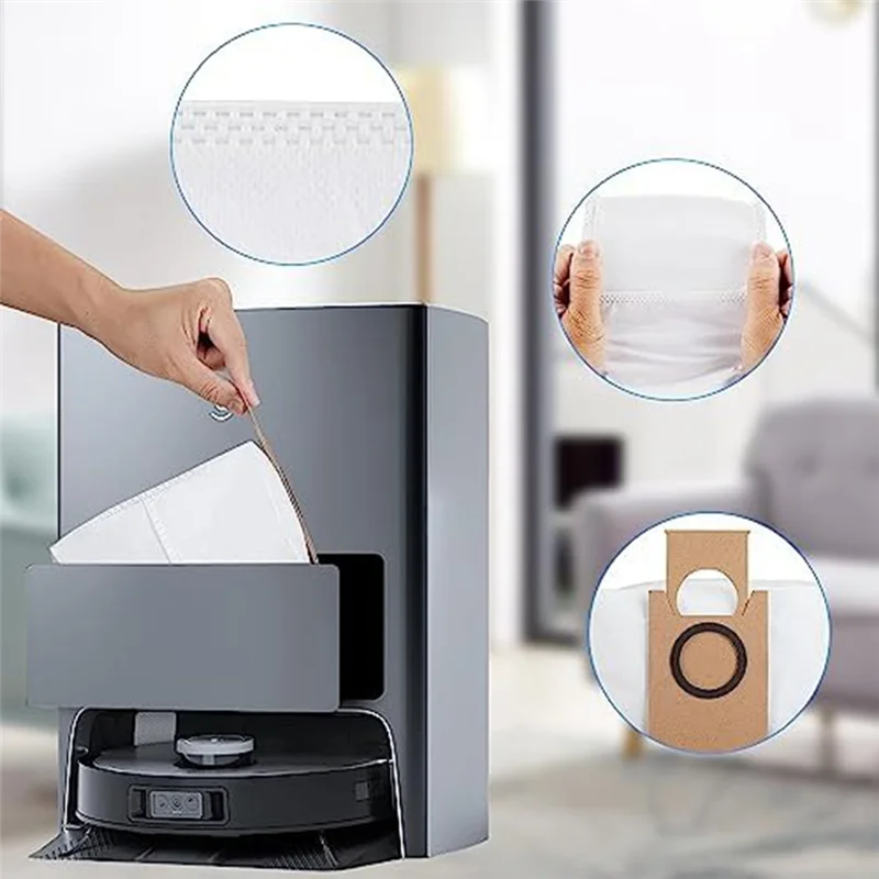 A01V-For Ecovacs Deebot X1 Omni X1 توربو جهاز آلي لتنظيف الأتربة فرشاة جانبية رئيسية فلتر HEPA ممسحة القماش أكياس الغبار استبدال أجزاء