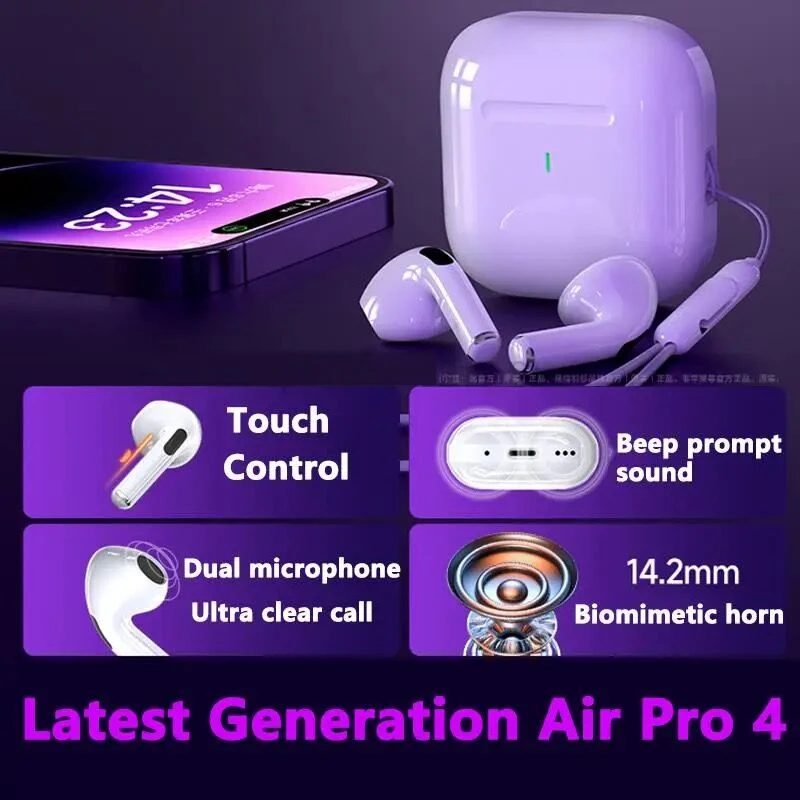 سماعات أذن Air Pro بلوتوث أصلية ، سماعات رأس للألعاب للآيفون ، أبل ، تشاومي ، هاتف أندرويد