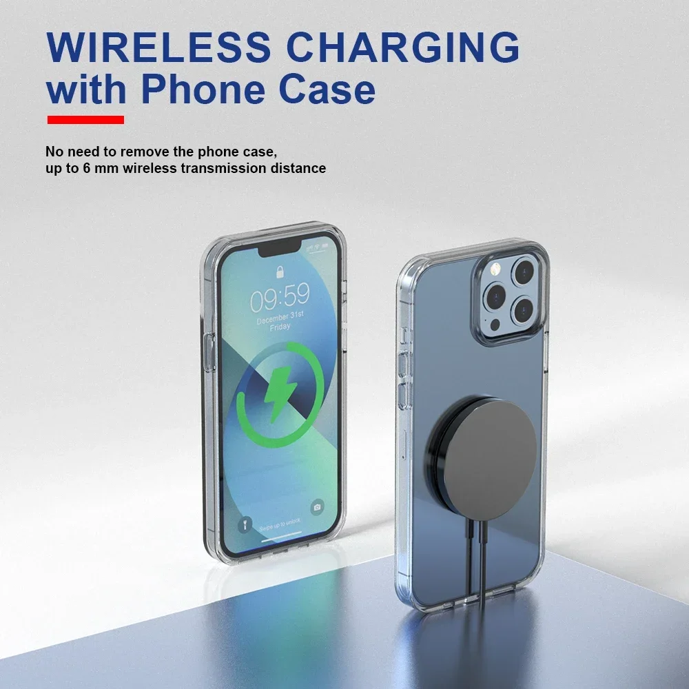 100W Magnetic Chargers Fast Wireless Charger Pad Stand for iPhone 16 15 14 13 12 Pro Max Airpods PD Macsafe Phone Charging Dock