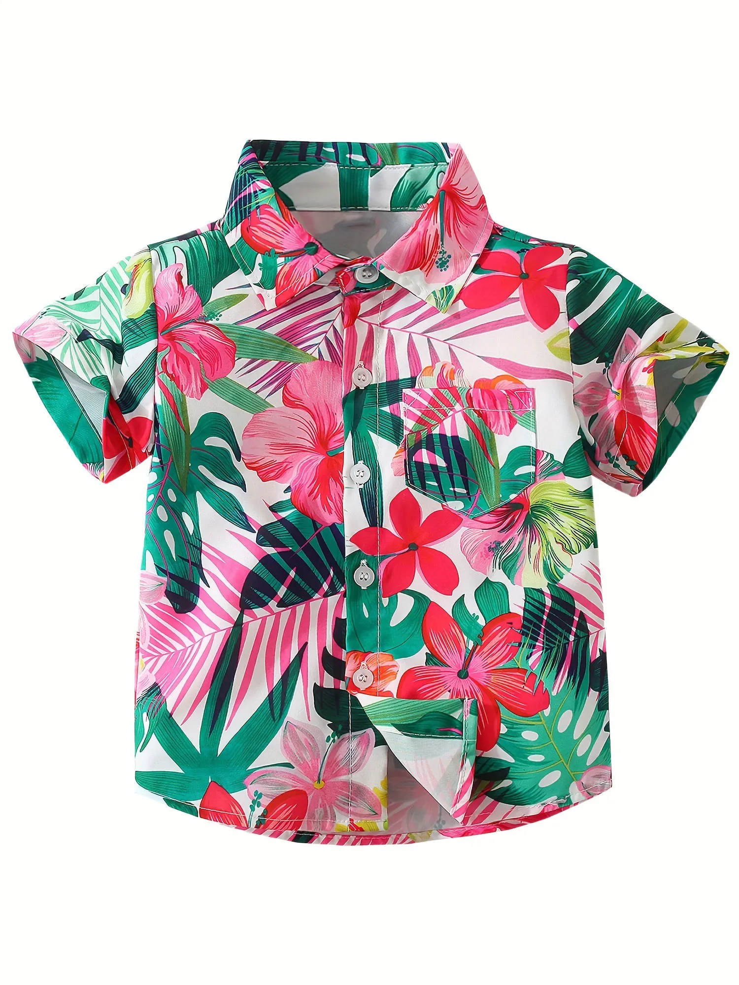 Pineapple Print Kids Clothes Boys Creative Stylish Shirt Cool Short Sleeve Lapel Shirt Tops Boys Clothes for Summer Outdoor