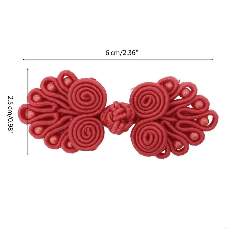 ปุ่มเสื้อ/เสื้อสเวตเตอร์เจ็ดลูกปัด Cheongsam Fastener ปุ่ม Diy Knot Button Y08E