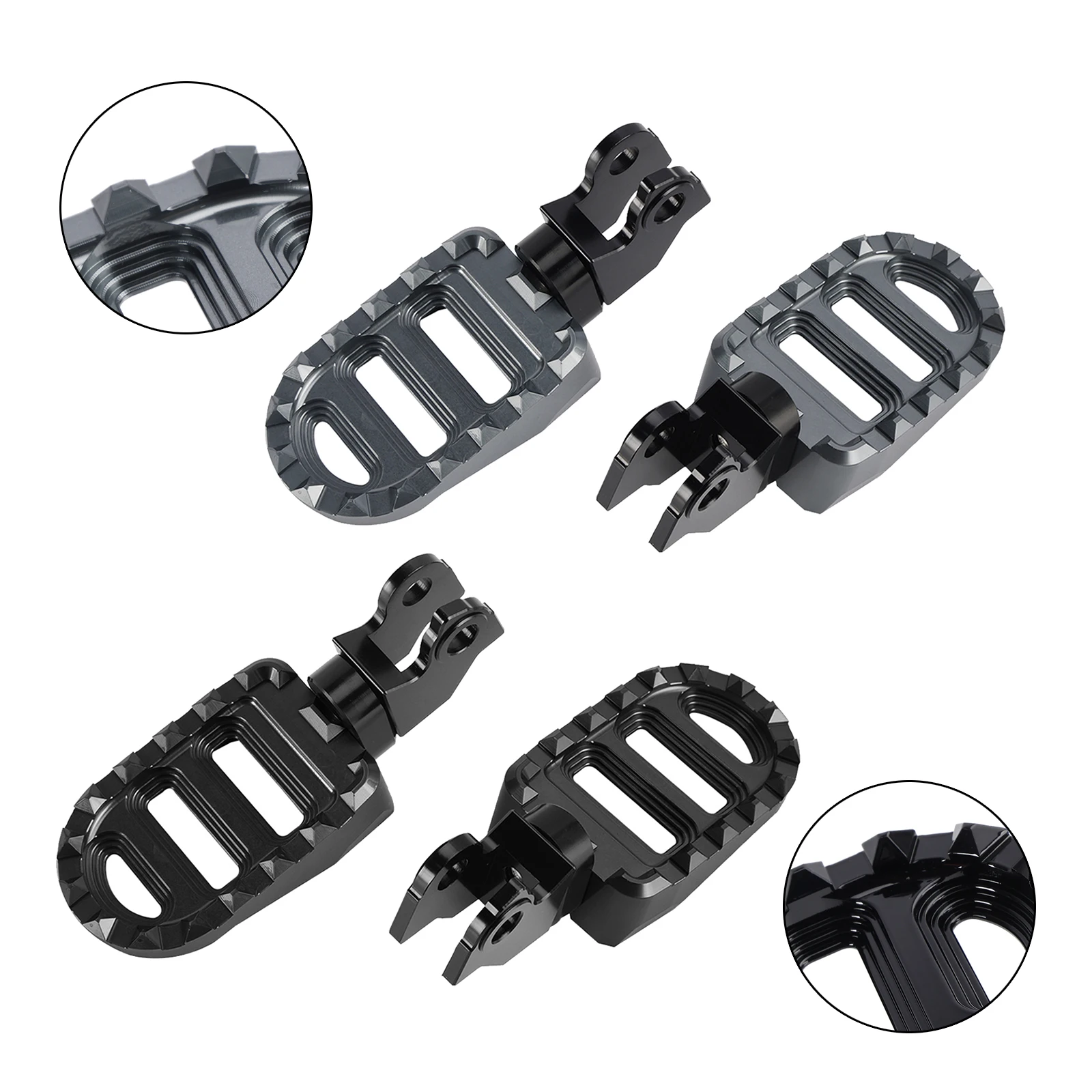 

Topteng Front Footrests Foot Pegs fit for HONDA CL250 CL300 CL500 Trail 125 2023-2024