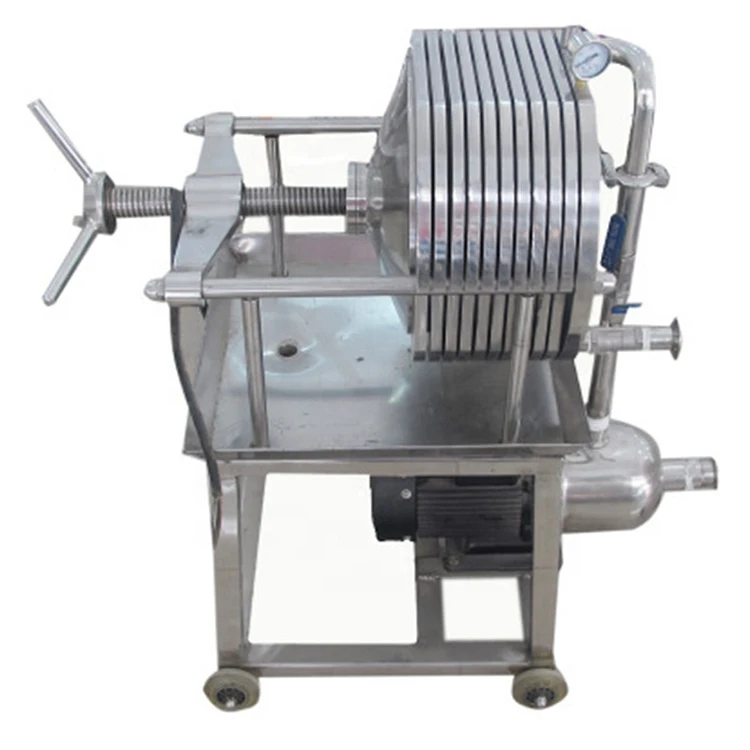 Small automatic platen filter press for beer oil food industrial farms with pressure vessel cores